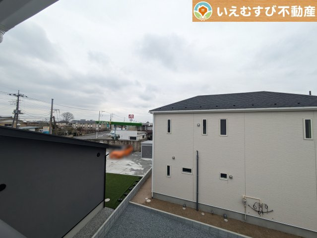 Cradle garden　太田市新田木崎町第10の展望|高い建物が無く開放感のある展望
バルコニーからの展望も開けていて閑静な住宅地が望めます。日当りも良いですね♪