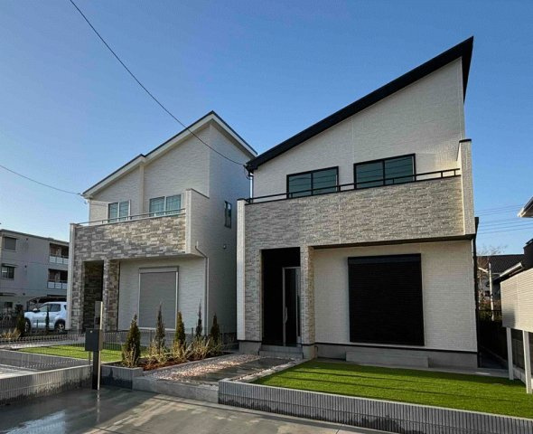 八潮市垳　新築分譲住宅　全２棟の外観|『地震に強い家』優良住宅、最長３０年保証あり！安心のアフターサービス♪