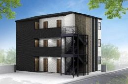 【外観パース】 | アザーレ・パッシオ矢部B | 外観パースです。