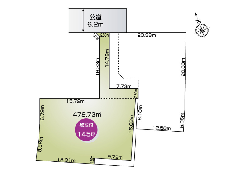 【２号地：区画図】