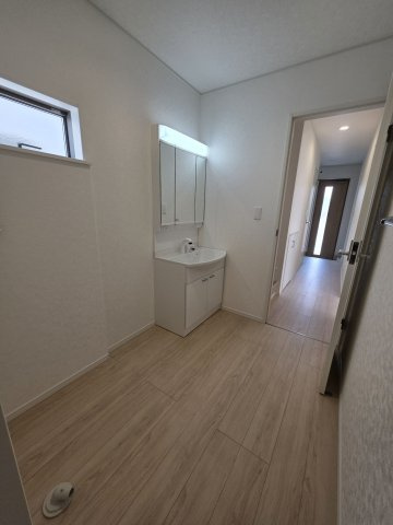本庄市児玉町金屋第７　の独立洗面台|２号棟現地洗面所（2026年07月24日）撮影