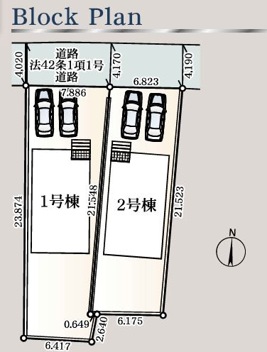 本庄市児玉町金屋第７　の区画図|現地区画図