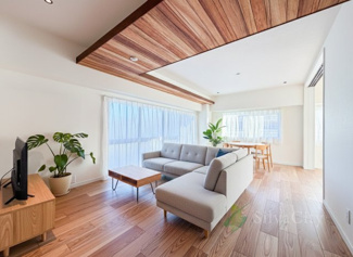 【居間・リビング】 | 三井馬事公苑南ハイツ | リビングダイニング　当日のご見学、可能です！お気軽にお問い合わせください！※0120-133-468　「これは生成AIによる画像です」