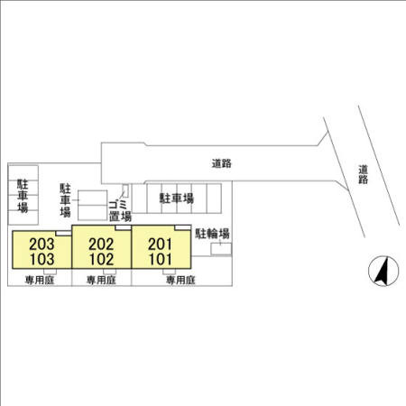コンフォートヴィラ大沼の区画図|配置図