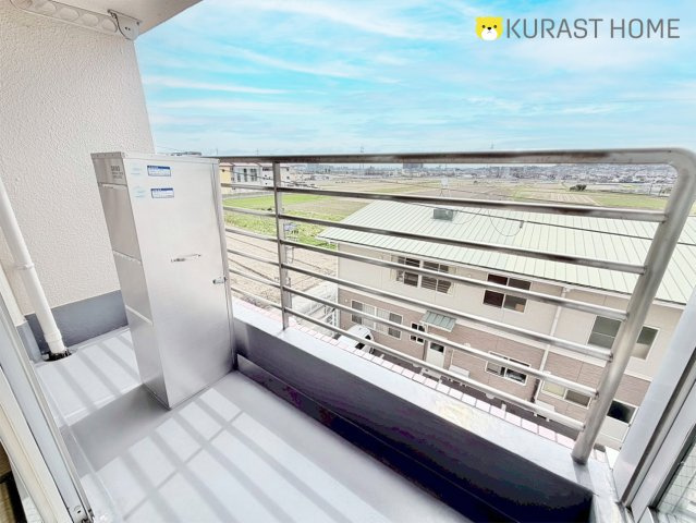 ラポー桂　4階のバルコニー