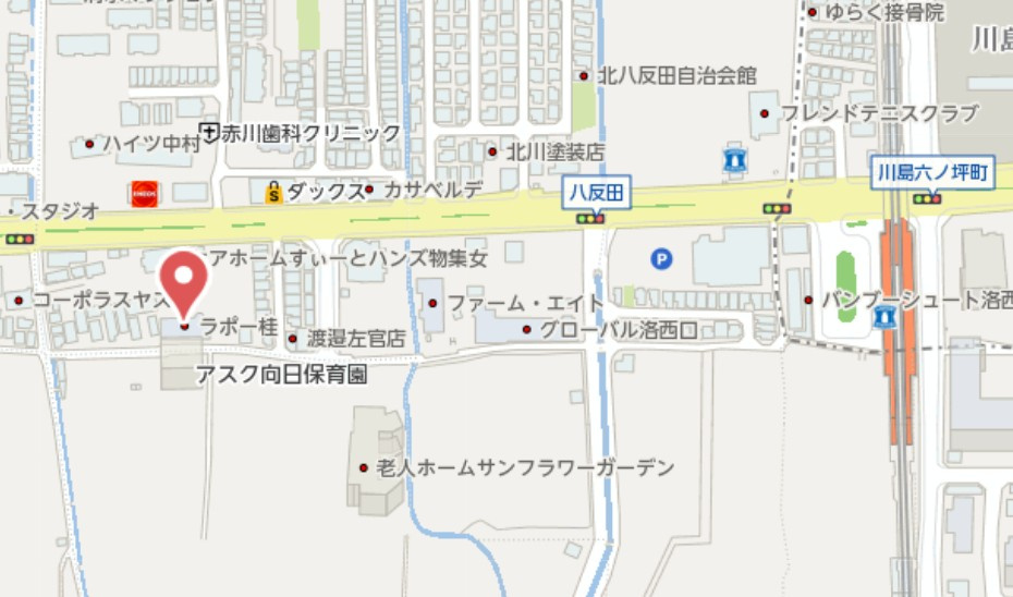 ラポー桂　4階の地図