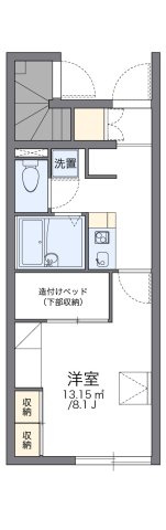 【間取り】 | レオパレスサウスランド | 代表的な間取のため実際の間取とは異なる場合があります