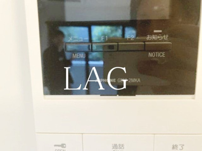 【セキュリティ】 | パークウェル麻布十番 | モニターつきインターホンです。