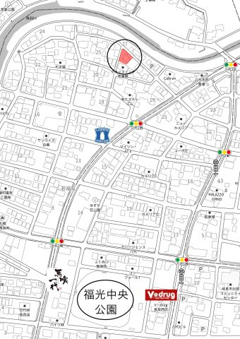土地　若福町の地図