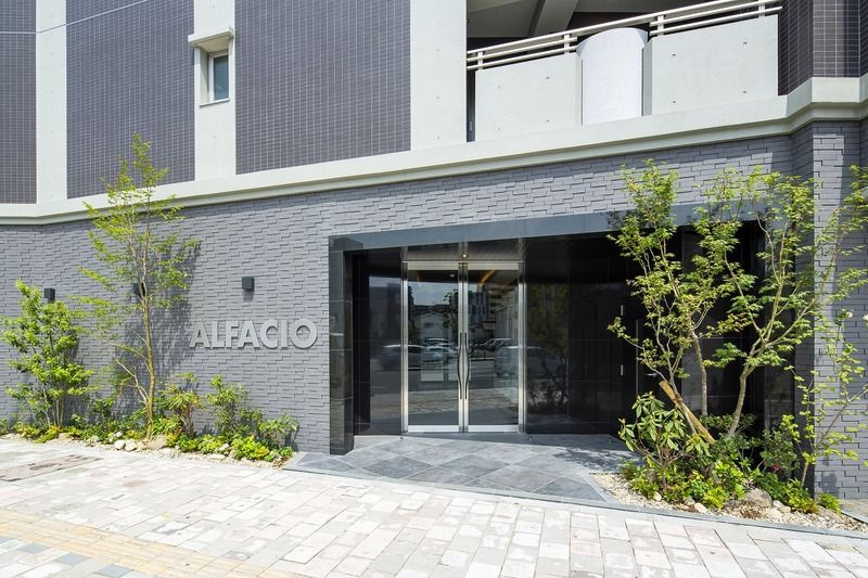 福岡市博多区石城町の賃貸マンションのエントランス