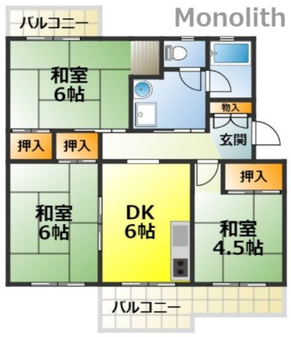 光明台17号棟の間取り