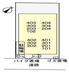 スピティ根津の区画図