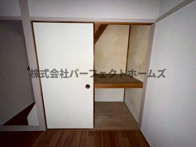 田口1丁目テラスハウスの収納|こまごまとしたものを収納できそうですね