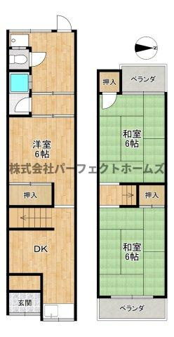 田口1丁目テラスハウスの間取り