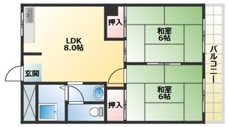【間取り】 | サンハイツ