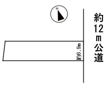 ６６５７４　本巣郡北方町柱本南１丁目土地の区画図