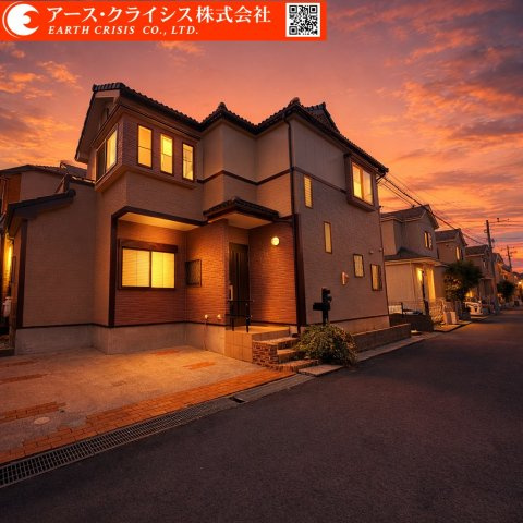 【外観】 | 流山市三輪野山1丁目 | 北側約6ｍ公道に面した整った街並みに映える外観。平成15年築の落ち着いた佇まいが、周囲の住宅と調和しながらも程よい存在感を放ちます。敷地約102㎡のバランスの取れた配置で、戸建ならではの独立性と安心感