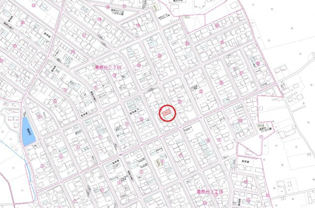 宇都宮市清原台２丁目　土地の地図