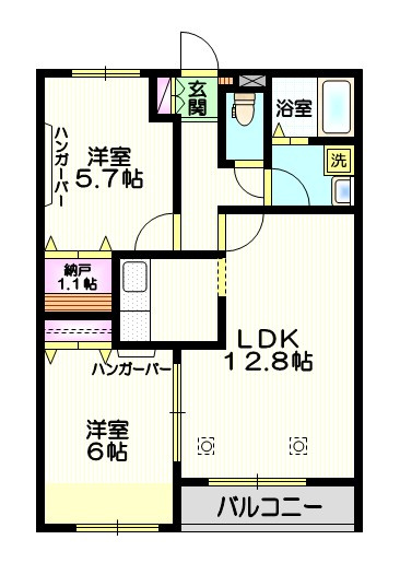 Up Field Maisonの間取り