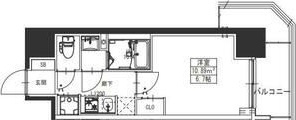 S-RESIDENCE堺湊駅前azureの間取り