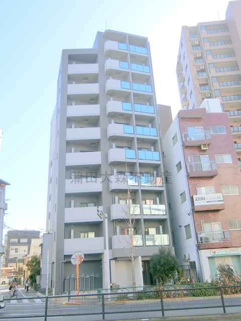GRAN PASEO蒲田Ⅲの外観|2026年2月築　RC鉄筋コンクリート造地上10階建て総戸数26戸
東京都大田区蒲田本町2丁目　JR京浜東北線蒲田駅徒歩9分、京浜急行本線京急蒲田駅徒歩7分