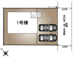 つくば市若葉第11　新築戸建の区画図