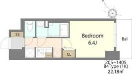 S-RESIDENCE堺湊駅前azureの間取り