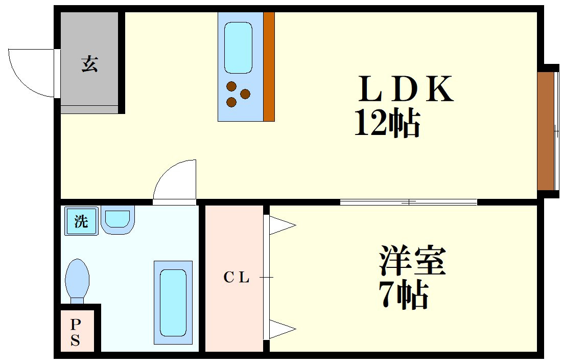 ベイアパートメントの間取り
