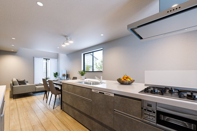 新築戸建　富士市横割１期　全１棟のキッチン|※パースはイメージです