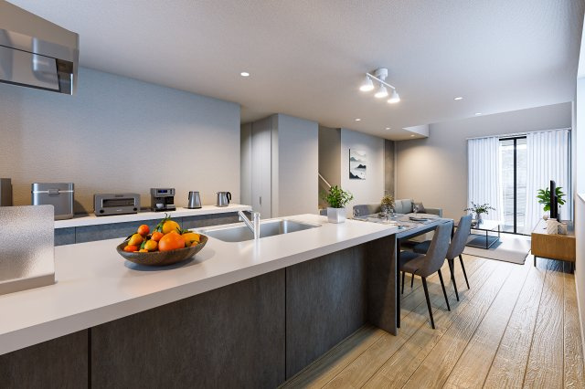 新築戸建　富士市横割１期　全１棟のキッチン|※パースはイメージです