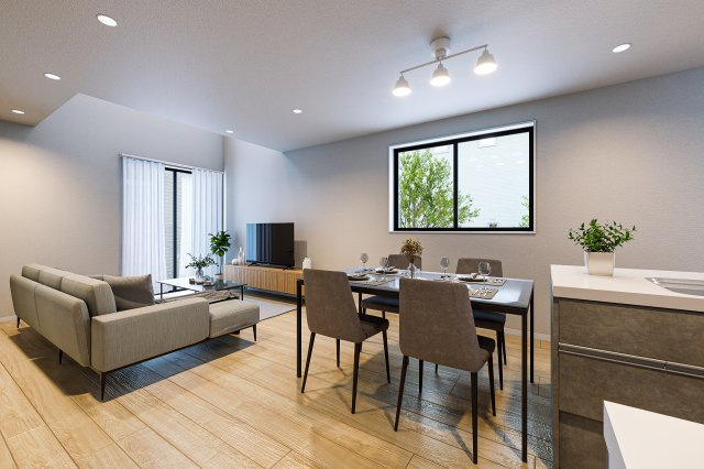 新築戸建　富士市横割１期　全１棟のダイニング|※パースはイメージです