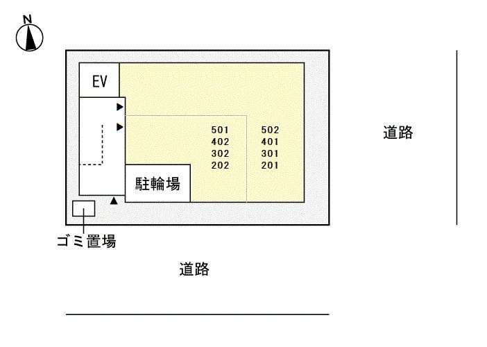 Las.T.Y.K.ビルヂングの区画図