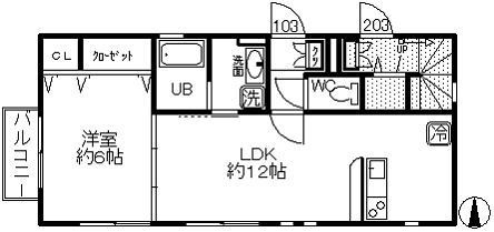 【間取り】 | L court