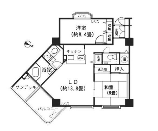 【間取り】 | パークヴィラあたがわ壱番館