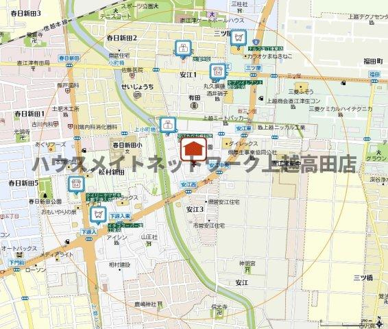 プラティーヌメゾンの地図|位置図