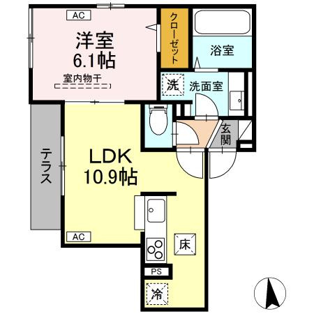 【間取り】 | D-ROOM万町