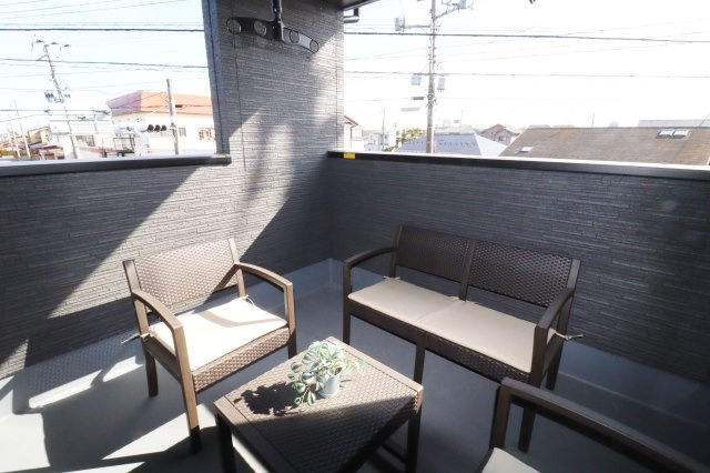 郡山市片平町字釜場　　　　　　小山田小学校、郡山第６中学区のバルコニー