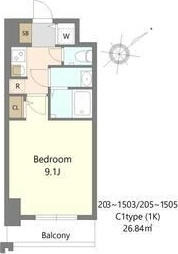 S-RESIDENCE堺blazeの間取り