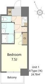 S-RESIDENCE堺浜寺broadの間取り