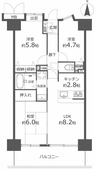 ダイアパレス四ツ木