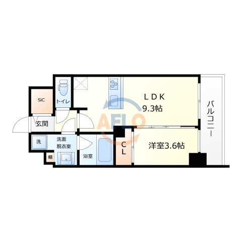 シエリア靭本町の間取り|シエリア靱本町　間取り