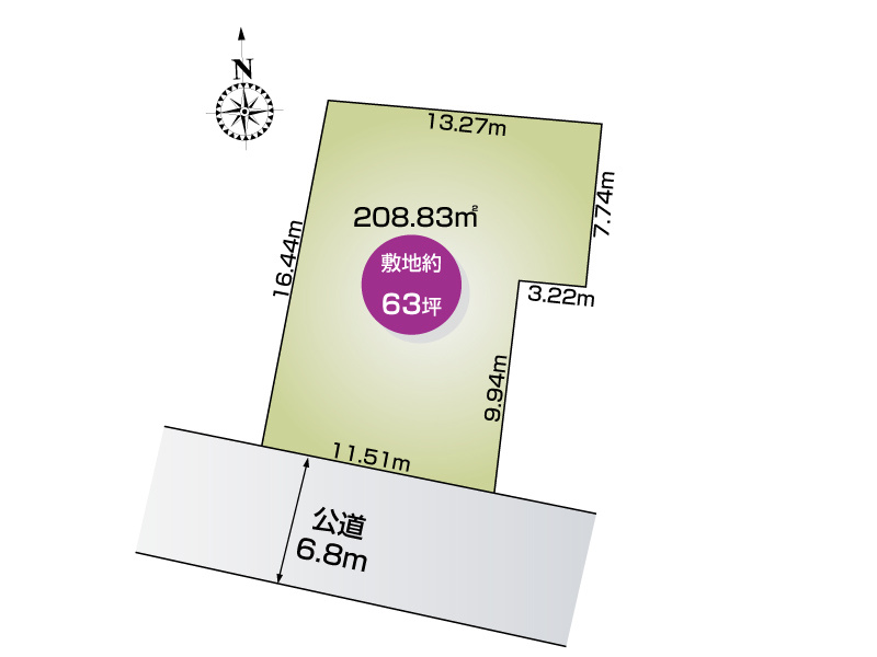 【区画図】土浦市北荒川沖町