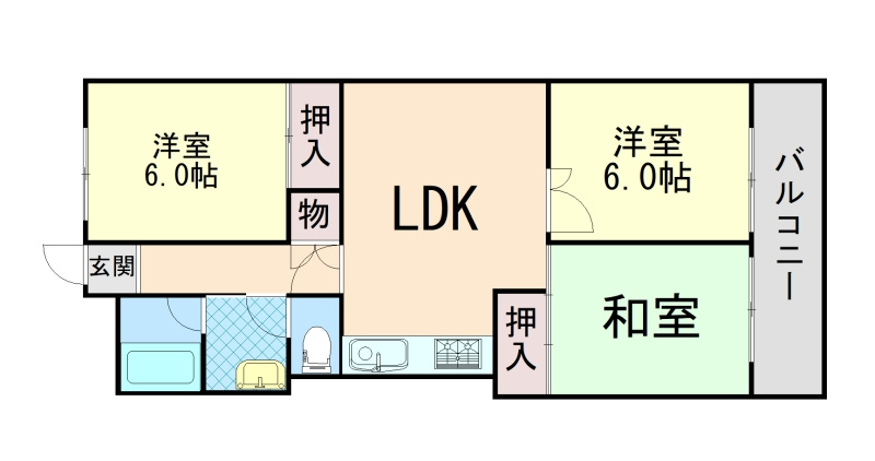 上野ハイツの間取り