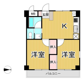 メゾンイン宝塚の間取り