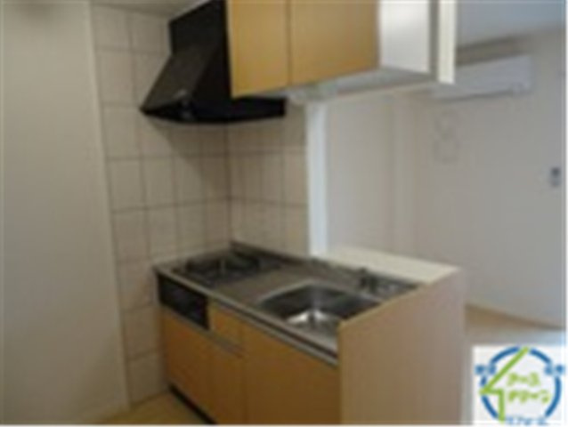 エコハウス華園Aのキッチン|パース写真