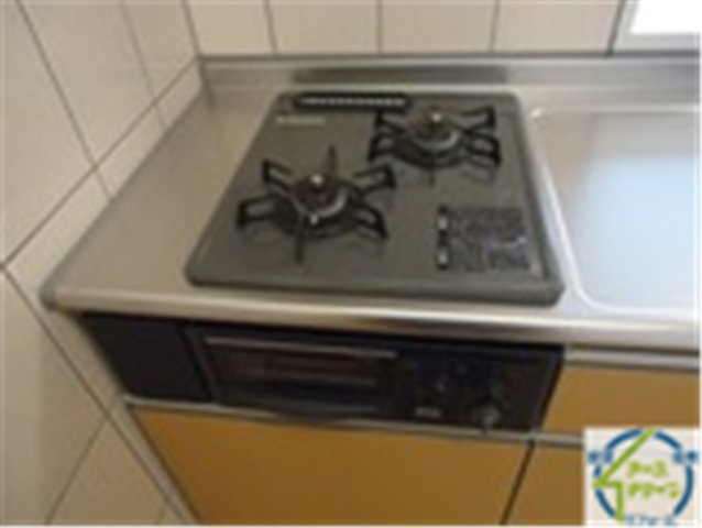 エコハウス華園Aのキッチン|パース写真