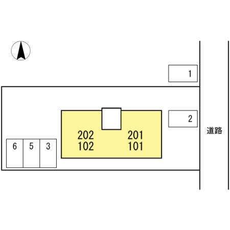 クレールイセキの区画図