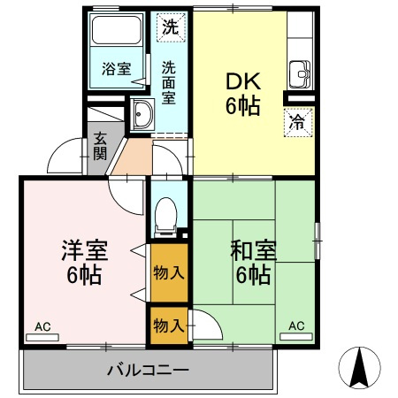 クレールイセキの間取り