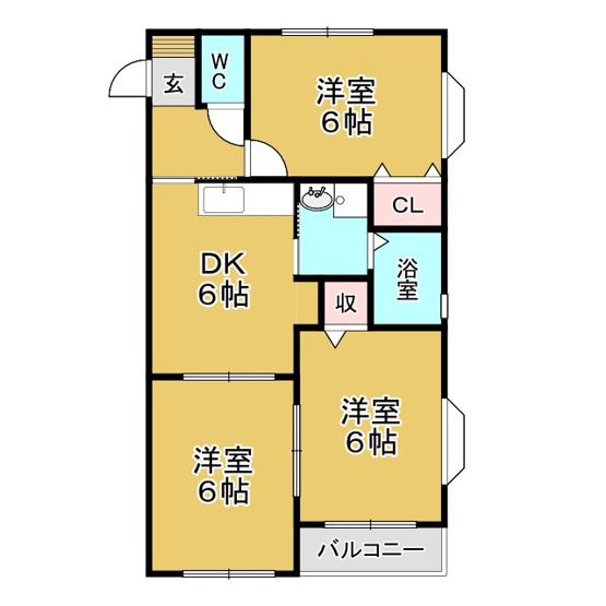【間取り】 | 第５メゾンアカマ