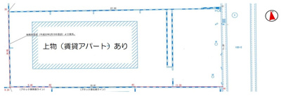 【区画図】 | 岩倉南三宅町　土地【上物（収益アパート）あり】